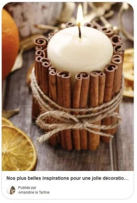 decoration pour table de noël à faire soi-même