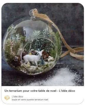 decoration pour table de noël à faire soi-même