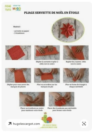 decoration pour table de noël à faire soi-même