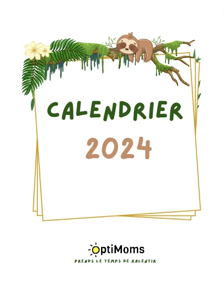 calendrier 2024 Slow Life - OptiMoms